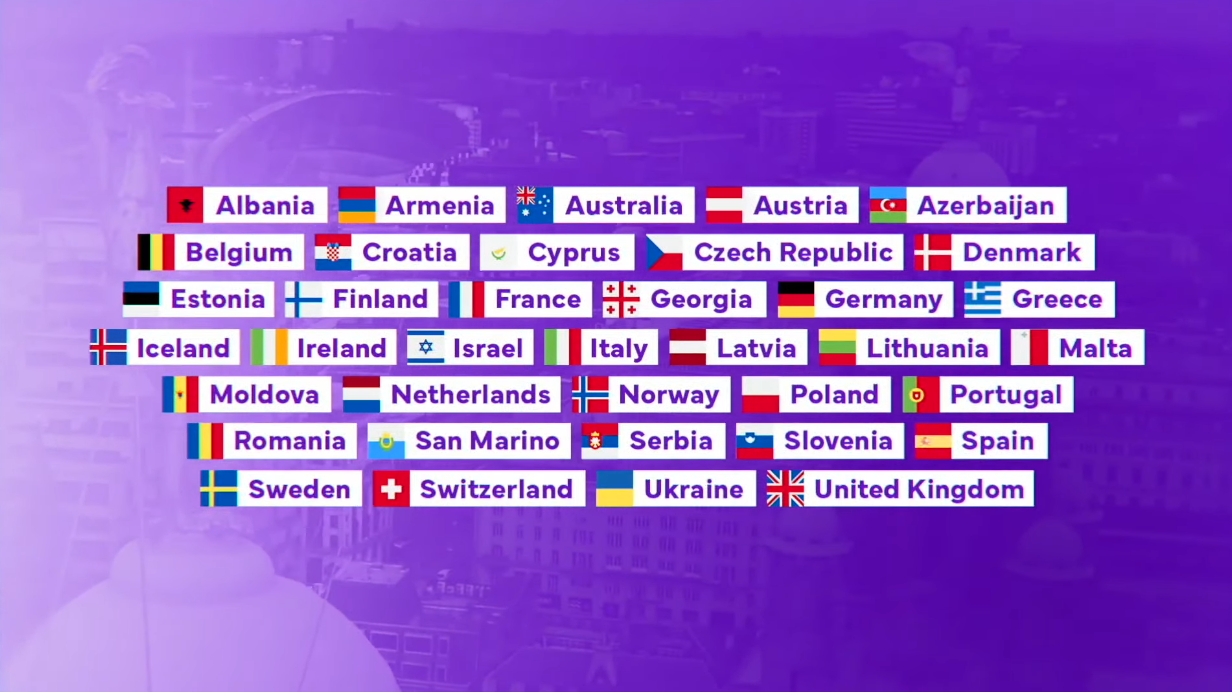 Her er den officielle deltagerliste for Eurovision 2023 i Liverpool