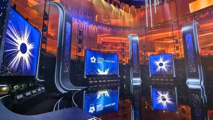Melodi Grand Prix 2024 scenen i DR Koncerthuset