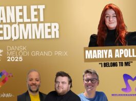 Panelet bedømmer Mariya - I belong to me i Dansk Melodi Grand Prix 2025