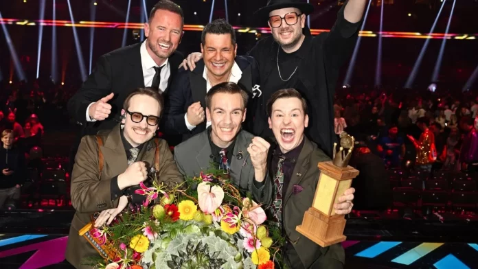 KAJ vinder Melodifestivalen 2025 med sangen Bara Bada Bastu.